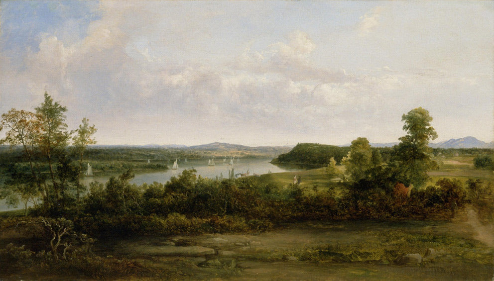 View of the Hudson River Near Tivoli, vintage artwork by Thomas Doughty, A3 (16x12") Poster Print