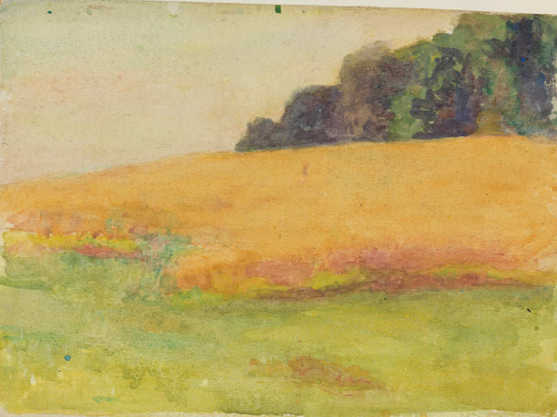 Landscape with Orange Field by Thomas P. Anshutz,A3(16x12")Poster