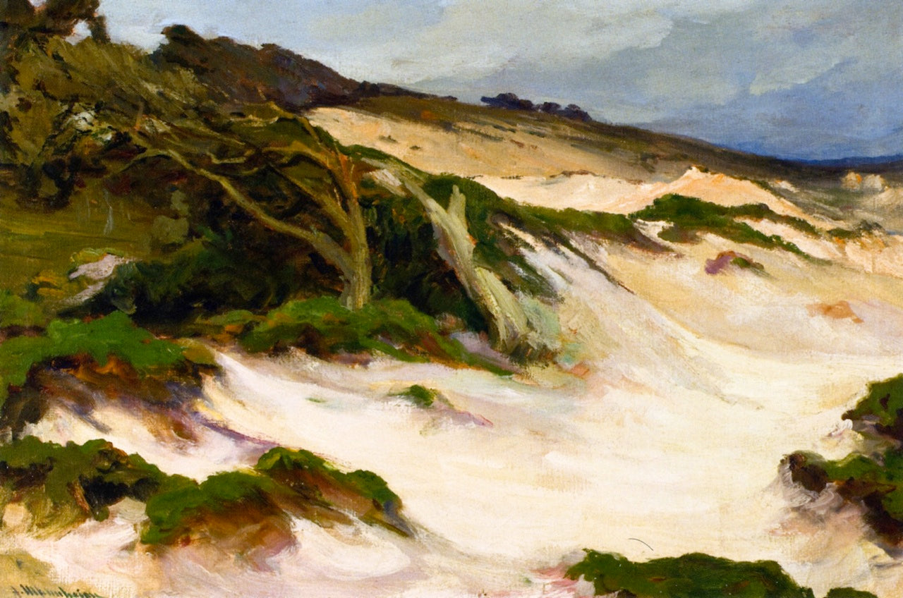 Dunes of Monterey, vintage artwork by Jean Mannheim, 12x8" (A4) Poster