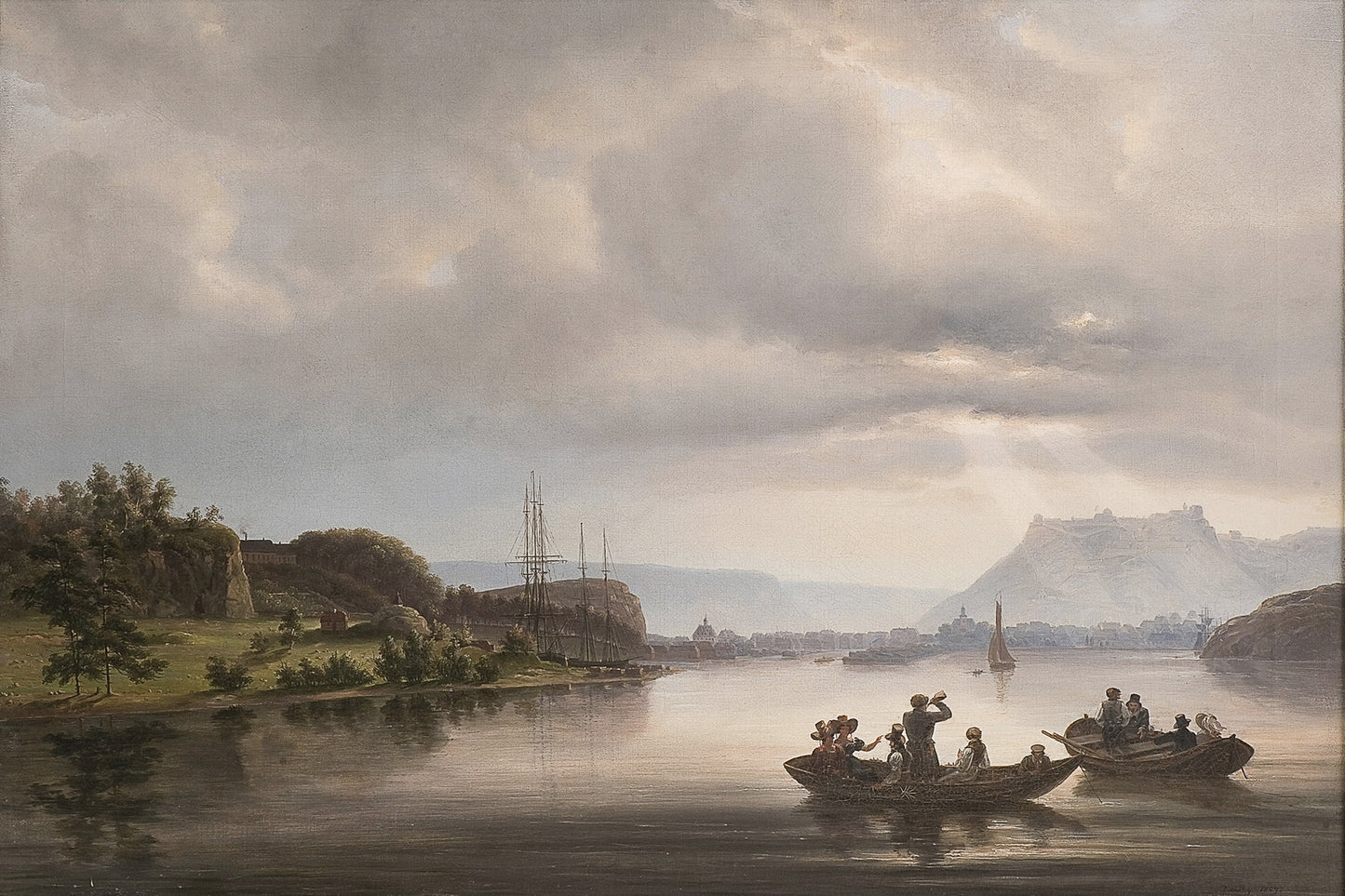 Fredrikshald, vintage artwork by Thomas Fearnley, A3 (16x12") Poster Print