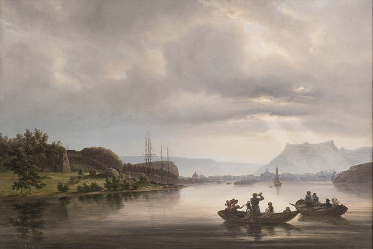 Fredrikshald, vintage artwork by Thomas Fearnley, A3 (16x12") Poster Print