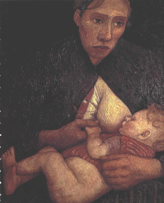 Breast Feeding Mother by Paula Modersohn-Becker,16x12(A3) Poster