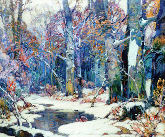 Forest Pool, vintage artwork by John F. Carlson, 12x8" (A4) Poster