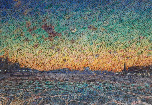 Evening in Riddarfjarden by Nils Kreuger,A3(16x12")Poster