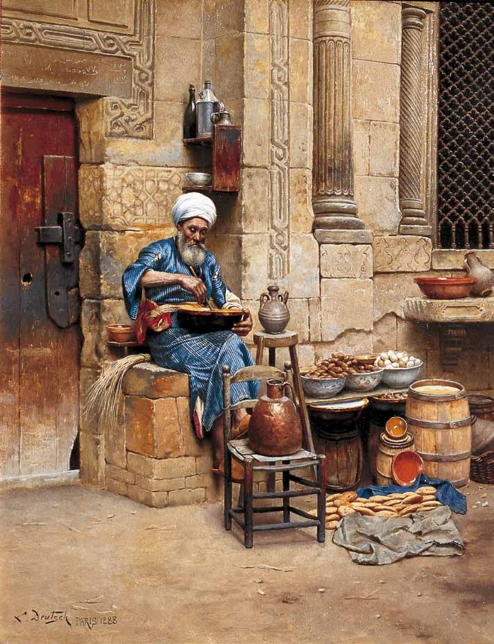 The Street Merchant by Ludwig Deutsch,A3(16x12")Poster