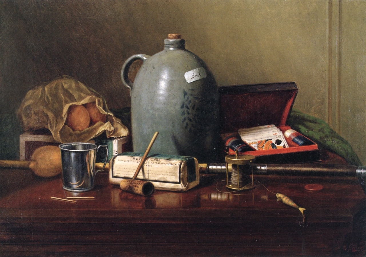 fe with Fishing Tackle, Fruit, and Tobacco by Albert F. King,A3(16x12")Poster
