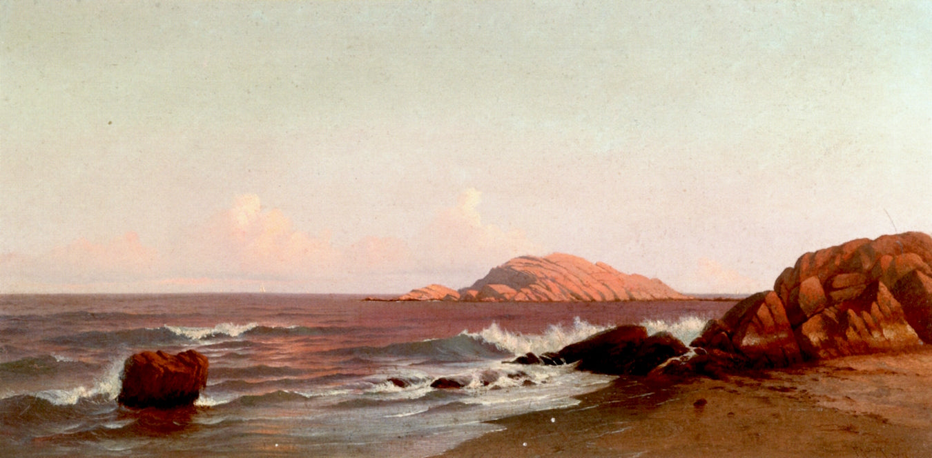 Braces Rock, Cape Ann, Massachusetts, vintage artwork by Francis A. Silva, 12x8" (A4) Poster