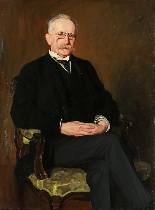 Portrait of Eugene Samson, vintage artwork by Oscar Gustaf Bjorck, 12x8" (A4) Poster