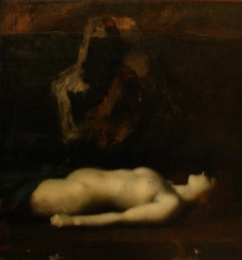 Atala, vintage artwork by Jean-Jacques Henner, 12x8" (A4) Poster