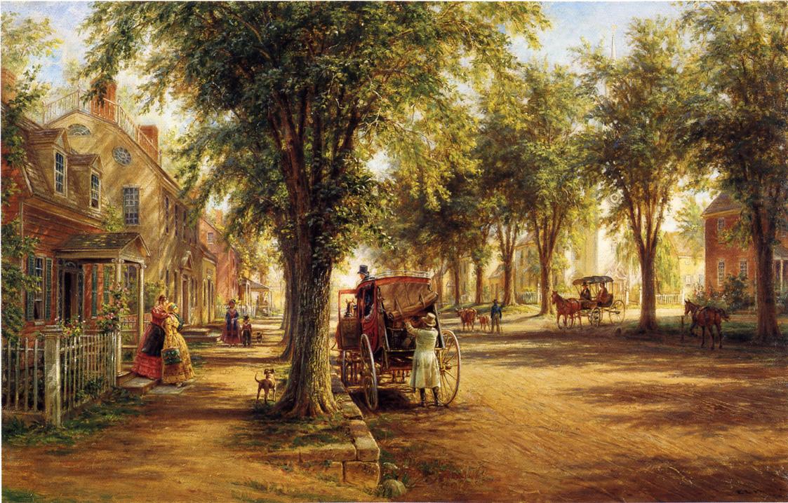 Coming Home, vintage artwork by Edward Lamson Henry, 12x8" (A4) Poster