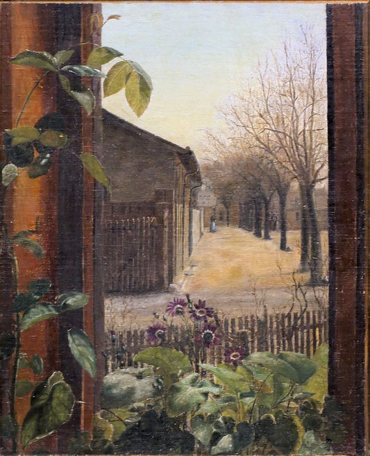 Corner of Gammel Kongevej and Vester Farimagsvej, vintage artwork by Vilhelm Kyhn, A3 (16x12") Poster Print