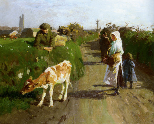 Near Penzance, vintage artwork by Harold Charles Francis Harvey, 12x8" (A4) Poster