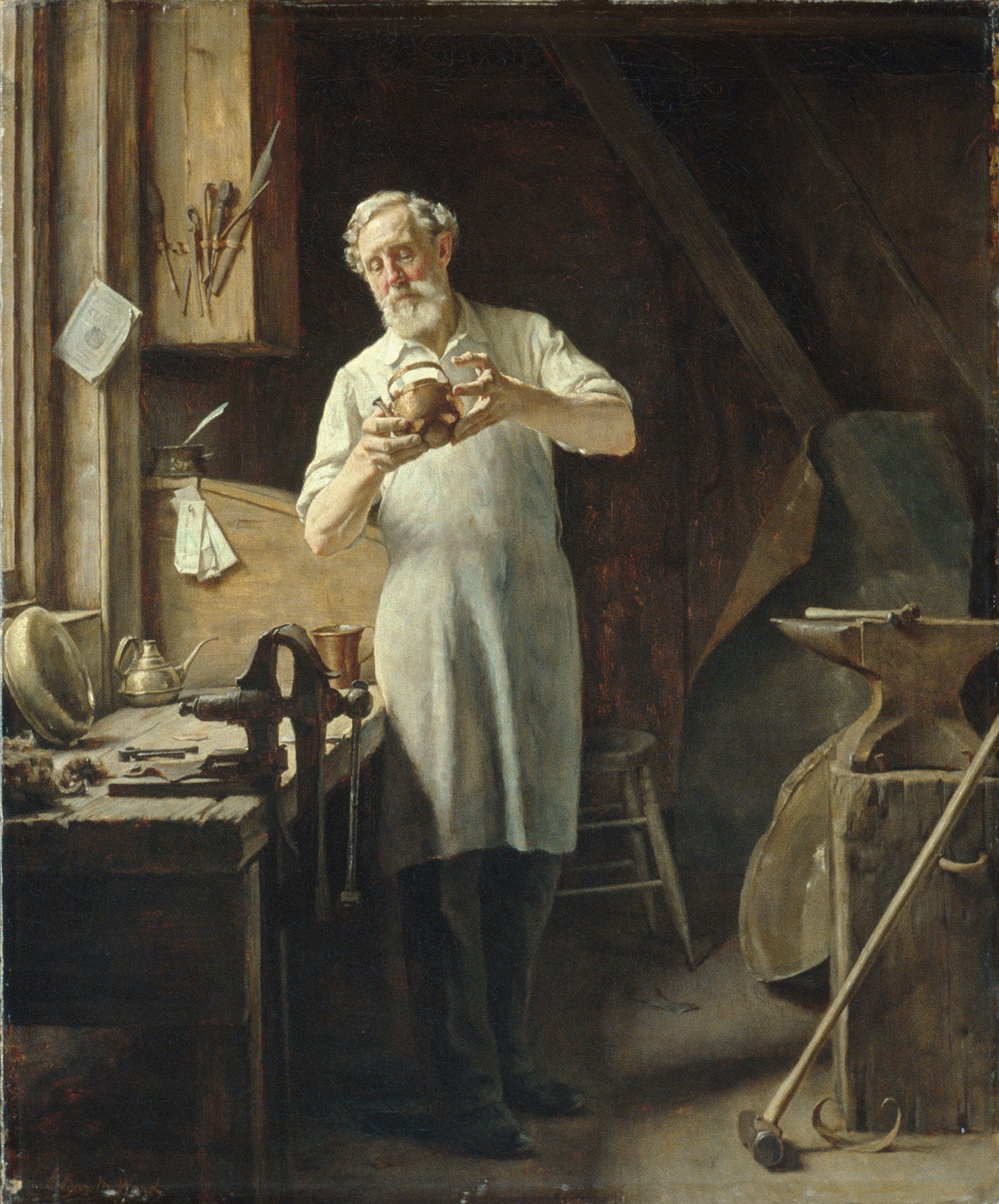 The Coppersmith, vintage artwork by Edgar Melville Ward, 12x8" (A4) Poster