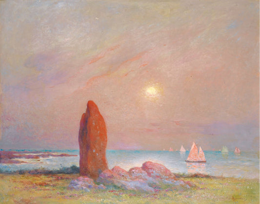 Menhir, vintage artwork by Ferdinand du Puigaudeau, 12x8" (A4) Poster