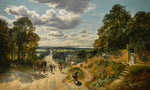 London from Shooters Hill, vintage artwork by Samuel Bough, 12x8" (A4) Poster