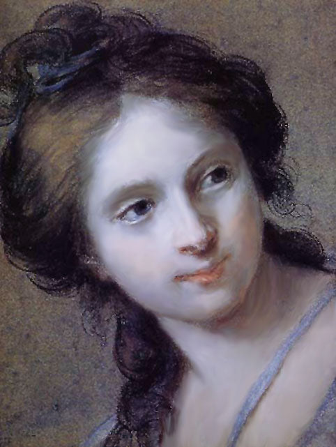 A girl, vintage artwork by Élisabeth Vigee-Lebrun, 12x8" (A4) Poster