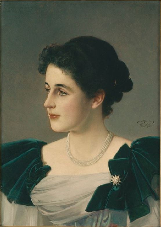 Irma von Geijer, vintage artwork by Julius Johann Ferdinand Kronberg, 12x8" (A4) Poster