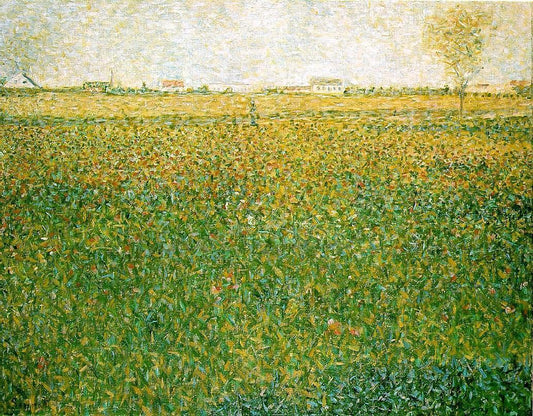 Alfalfa Fields, Saint-Denis by Georges Seurat,A3(16x12")Poster