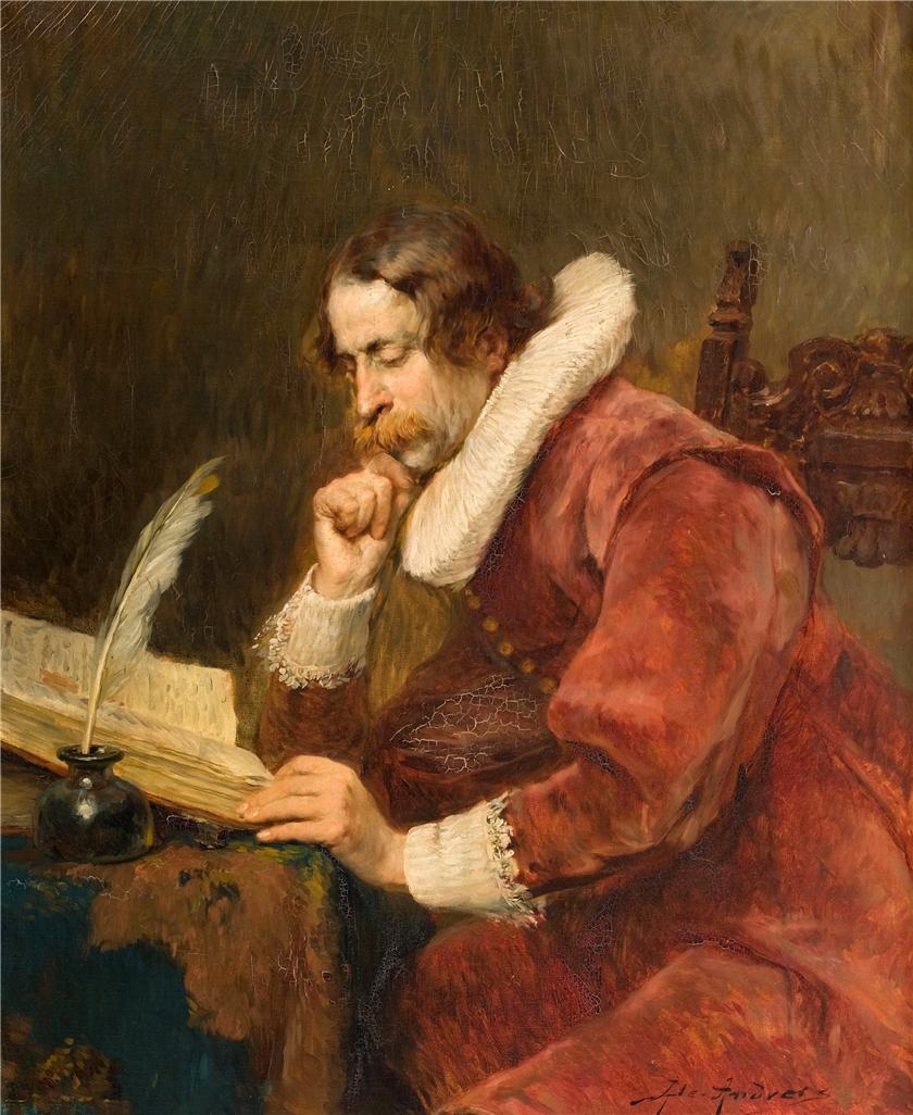 The Cavalier-Scholar by Alex de Andreis,16x12(A3) Poster