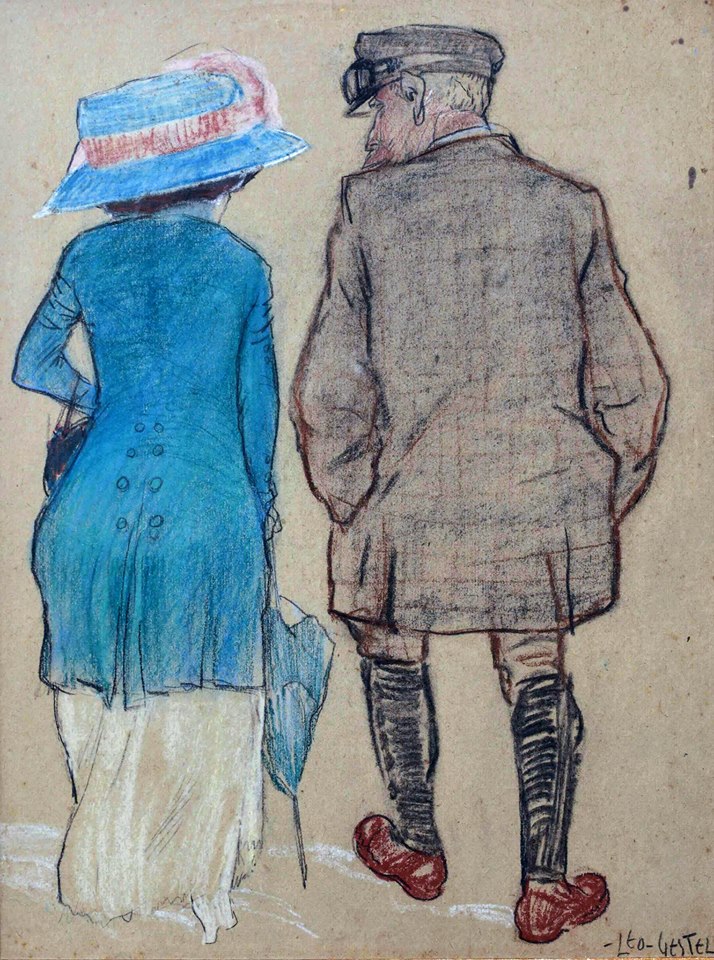 Elegant couple by Leo Gestel,16x12(A3) Poster