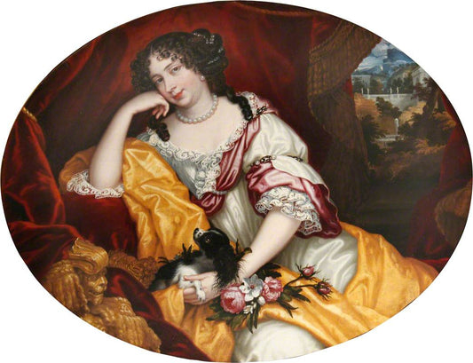 Louise-Renée de Penancoët de Kéroualle, vintage artwork by Henri Gascar, 12x8" (A4) Poster