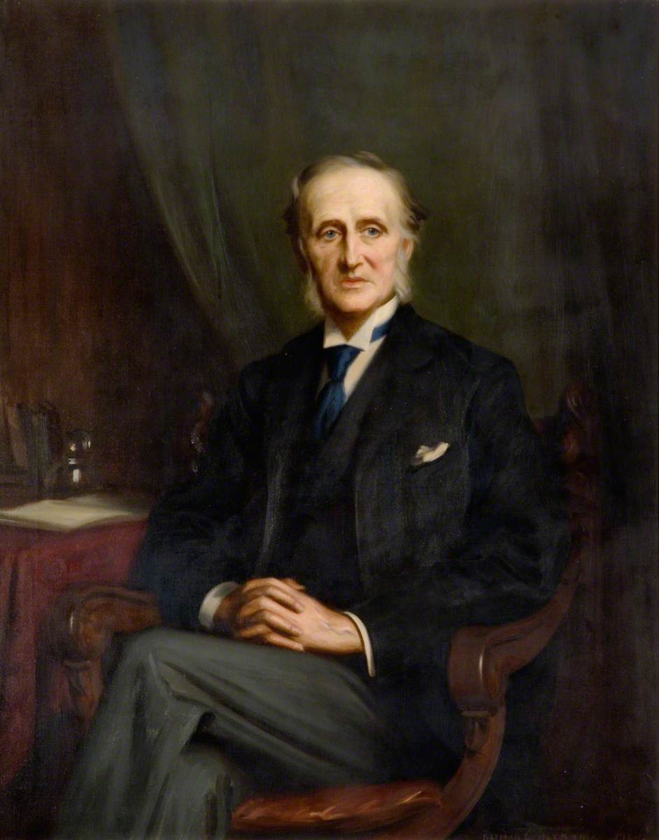 Dudley Francis Stuart Ryder, 4th Baron Harrowby , Viscount Sandon, vintage artwork by Hubert von Herkomer, 12x8" (A4) Poster