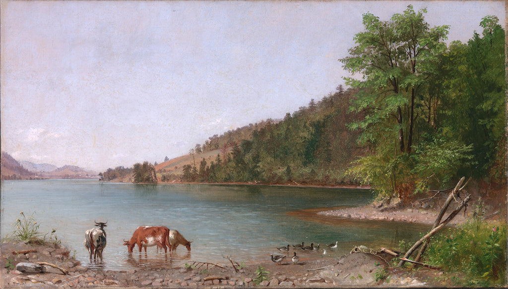 Small Landscape, vintage artwork by Thomas Hicks, 12x8" (A4) Poster