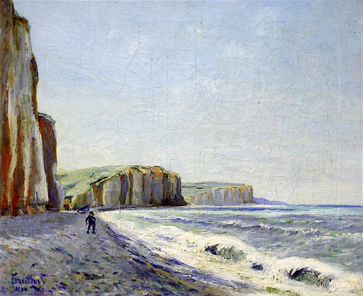 Coast of etretat by Louis M. Eilshemius,A3(16x12")Poster