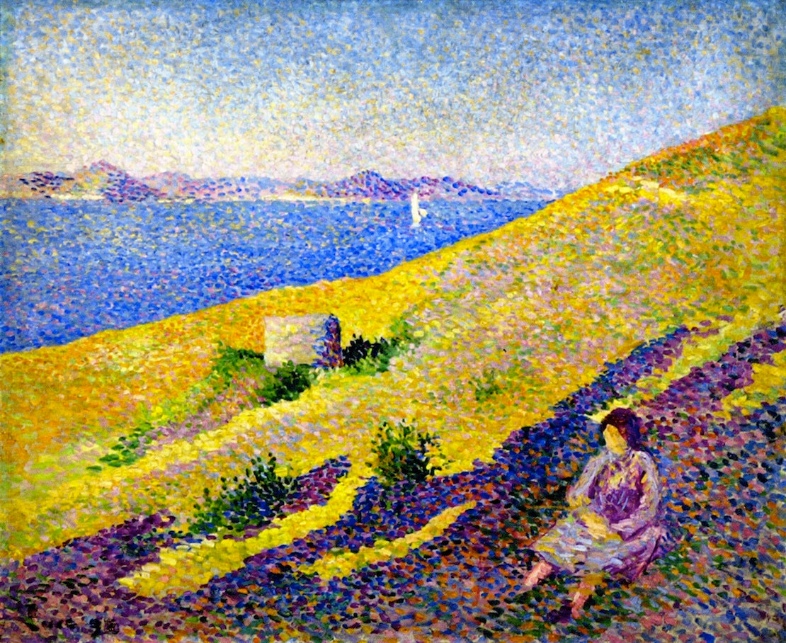 Citadel Hill at Saint-Tropez by Maximilien Luce,A3(16x12")Poster