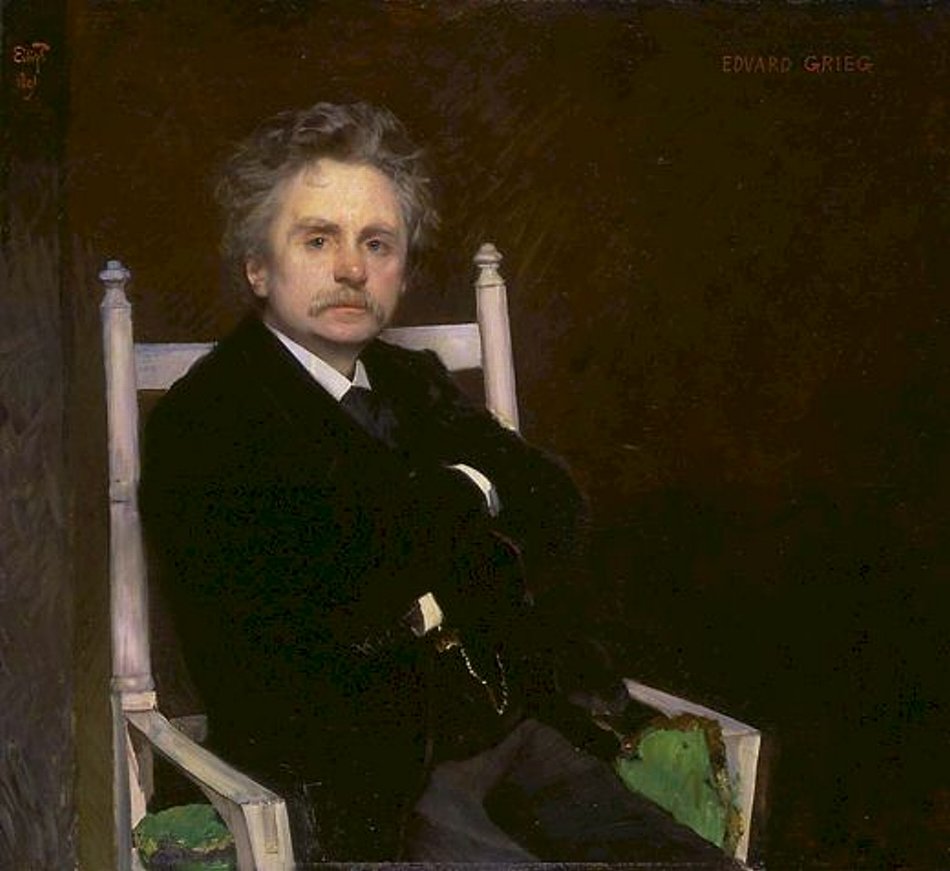 Edvard Grieg by Eilif Peterssen,A3(16x12")Poster
