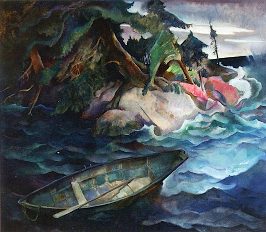 The Drowning, vintage artwork by Newell Convers (N.C.) Wyeth, 12x8" (A4) Poster