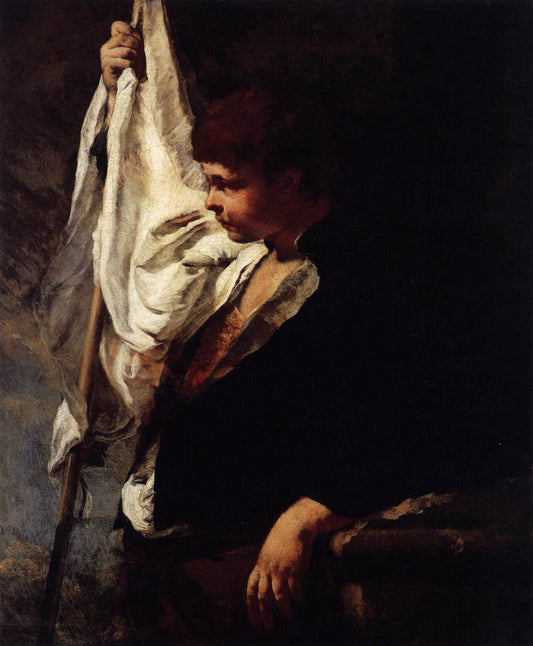 A Young Ensign, vintage artwork by Giovanni Battista Piazzetta, 12x8" (A4) Poster