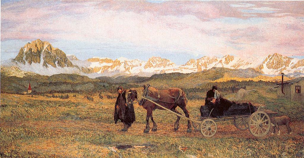 Il ritorno al paese natio by Giovanni Segantini,A3(16x12")Poster