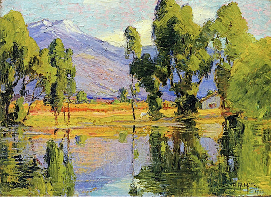 nto from Little Lake, Hemet, California by Anna Althea Hills,16x12(A3) Poster