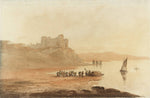 Harlech Castle, Wales, vintage artwork by David Cox, 12x8" (A4) Poster