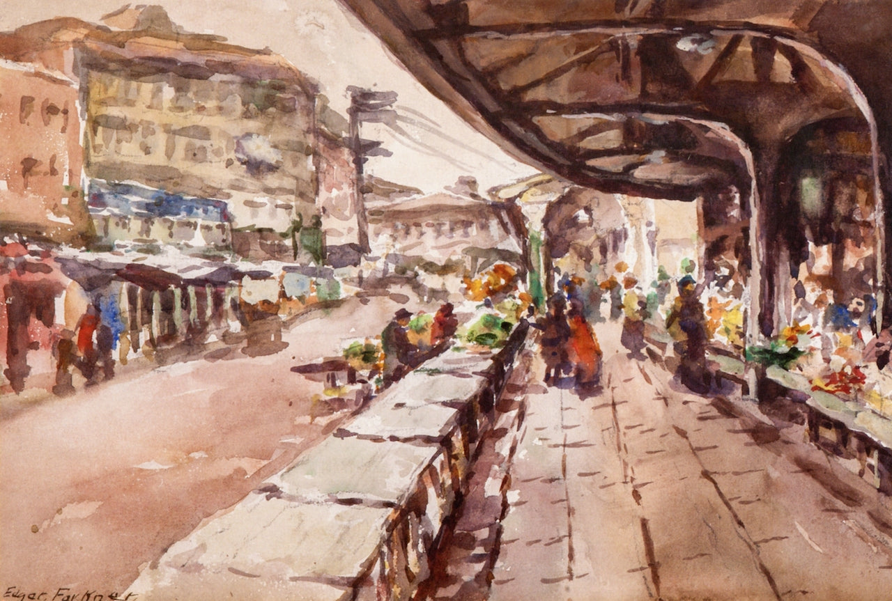 Pike Street Market by Edgar Forkner,A3(16x12")Poster