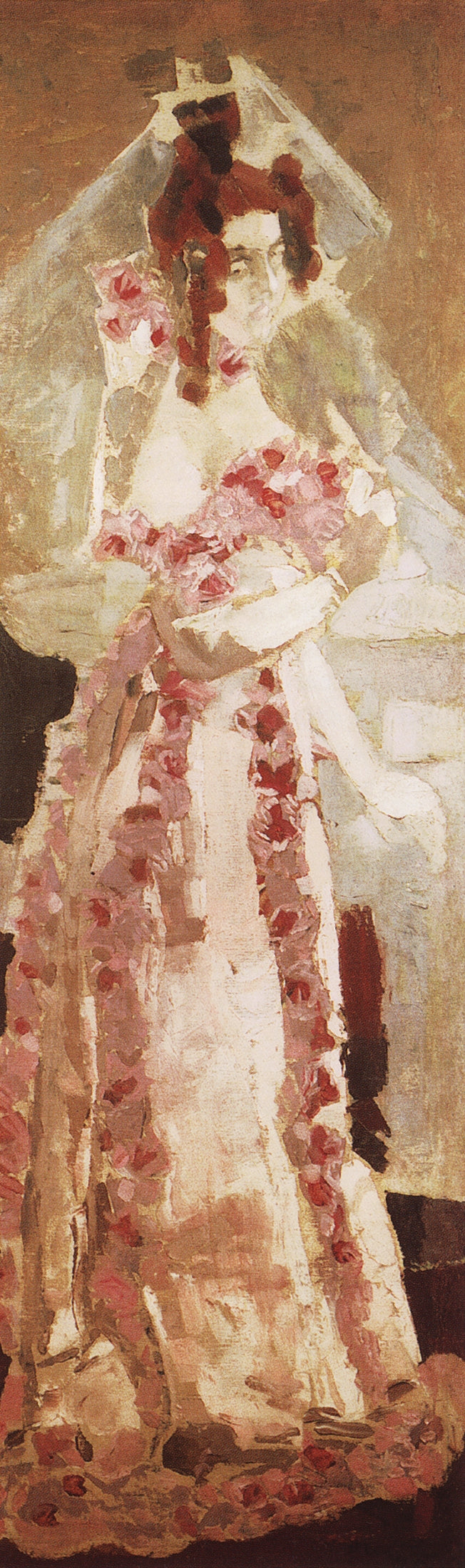 Nadezhda Zabela-Vrubel, vintage artwork by Mikhail Vrubel, 12x8" (A4) Poster
