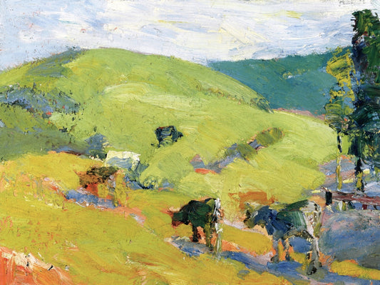 Lucas Valley, vintage artwork by Selden Gile, 12x8" (A4) Poster