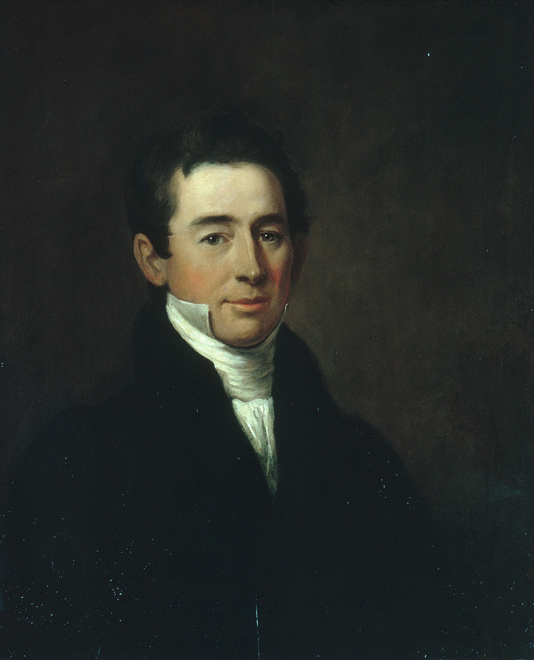 John Adams Conant, vintage artwork by William Dunlap, 12x8" (A4) Poster
