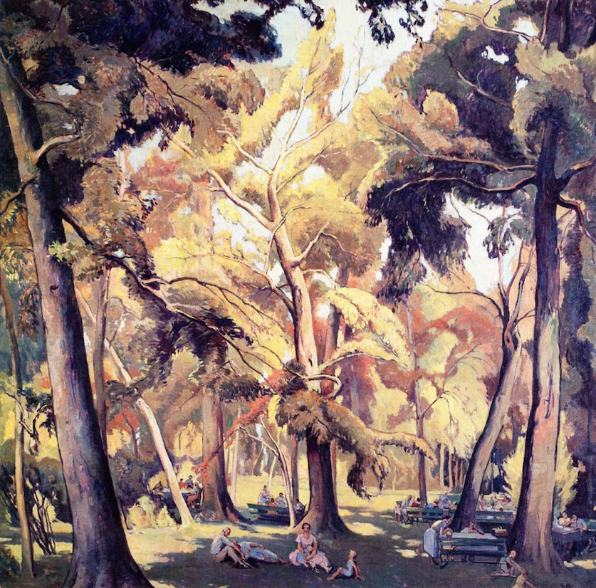 Sunday Picnic by Alexander O. Levy,16x12(A3) Poster