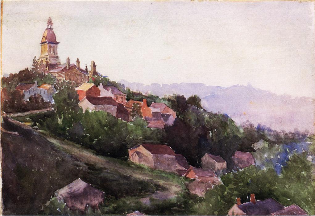Houses in France by Theodore Robinson,A3(16x12")Poster