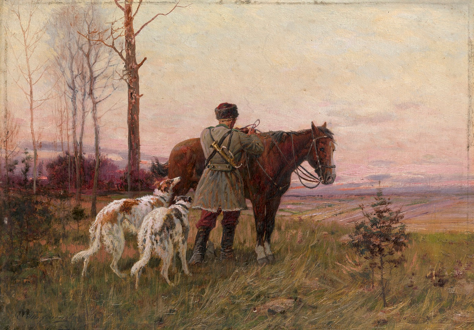 Before the Hunt by Yevgeny Tikhmenev,A3(16x12")Poster