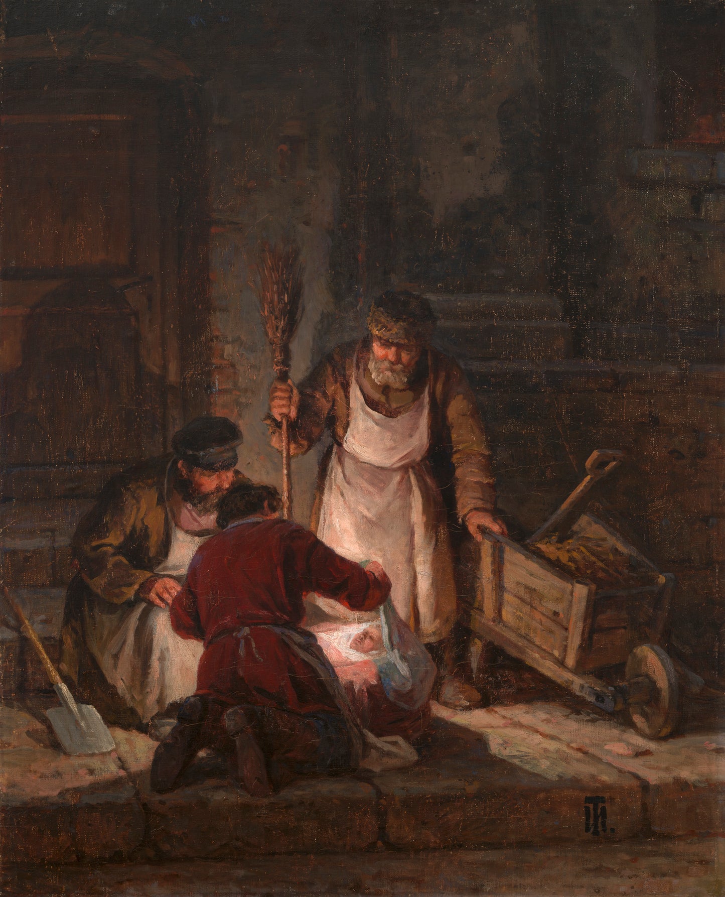 Foundling, vintage artwork by Ivan Trutnev, 12x8" (A4) Poster