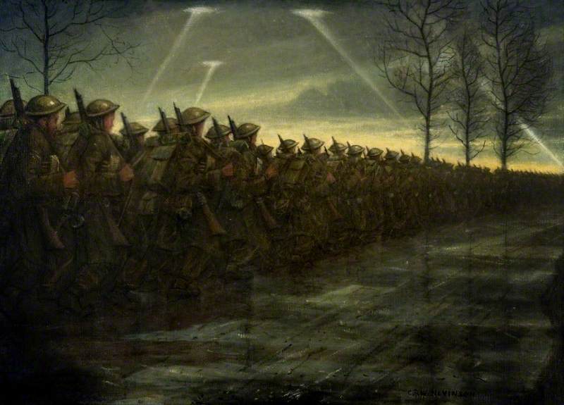 March of Civilisation, vintage artwork by Christopher Nevinson, 12x8" (A4) Poster
