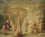 The Family of George II, vintage artwork by William Hogarth, 12x8" (A4) Poster