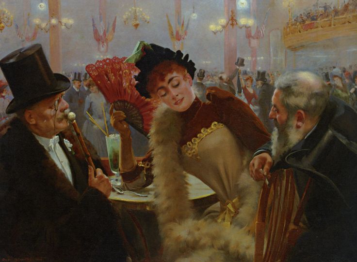 Suzanne et les Vieux Messieurs by Andre Brouillet,A3(16x12")Poster