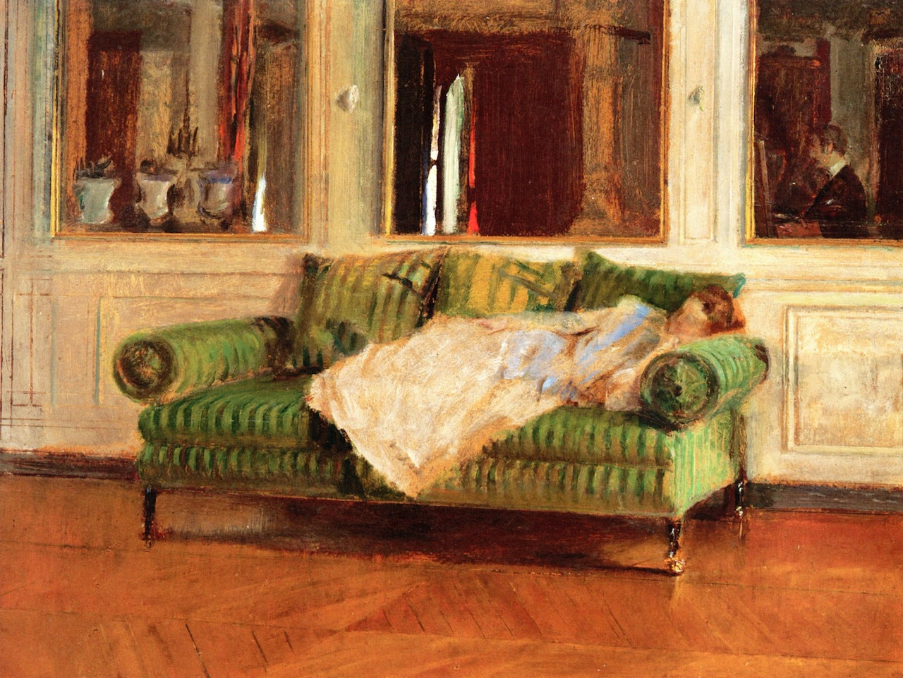 Matilda Gay Reclining on a  by Walter Gay,A3(16x12")Poster