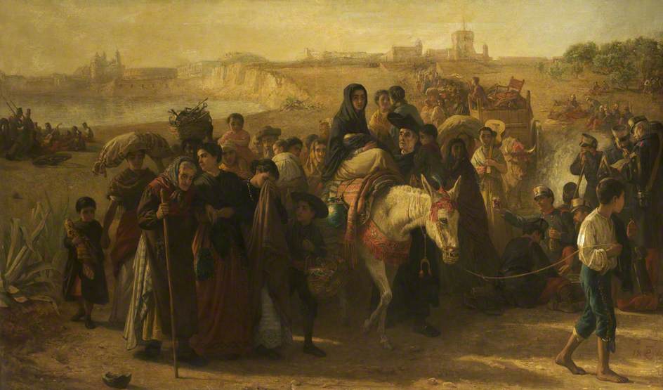 The Spanish Armstice, vintage artwork by Edwin Long, RA, 12x8" (A4) Poster