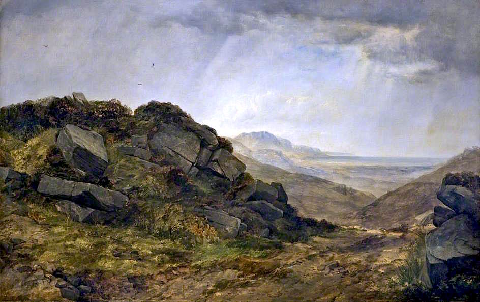 Moorland Scenery, vintage artwork by Thomas Creswick, A3 (16x12") Poster Print