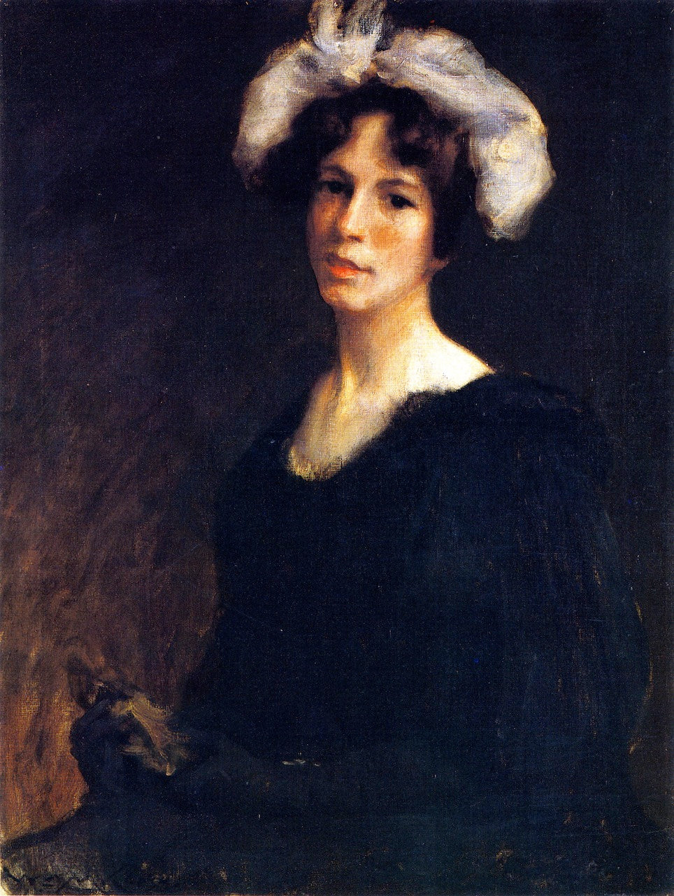 Bessie Potter, vintage artwork by William Merritt Chase, 12x8" (A4) Poster
